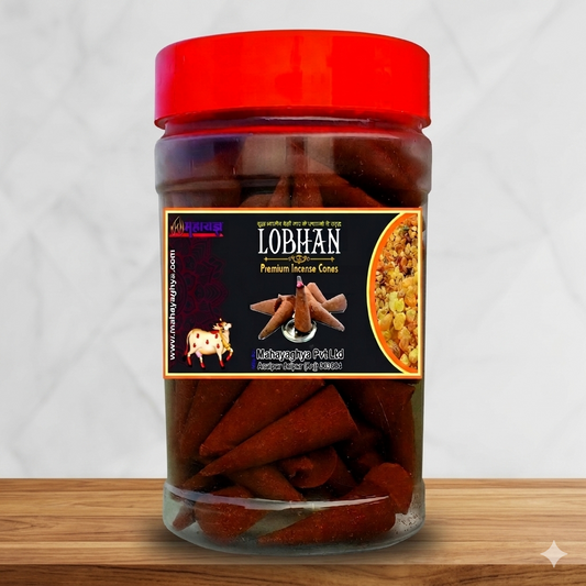 Premium Lobhan Natural Dhoop Cones | Charcoal-Free & Handcrafted