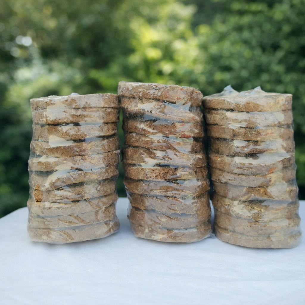 Organic Cow Dung Cakes for Puja
