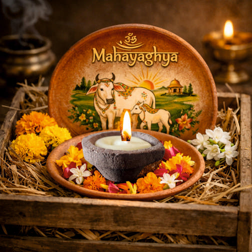 Premium Vedic Panchgavya Diya